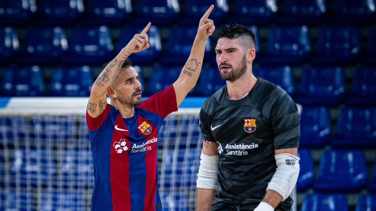 Feixas asistió a Álex en su primer gol con el Barça