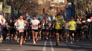 La kenyana Chemnung guanya i bat el rècord femení de la Mitja Marató de Barcelona