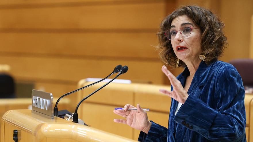 María Jesús Montero, en el Senado.