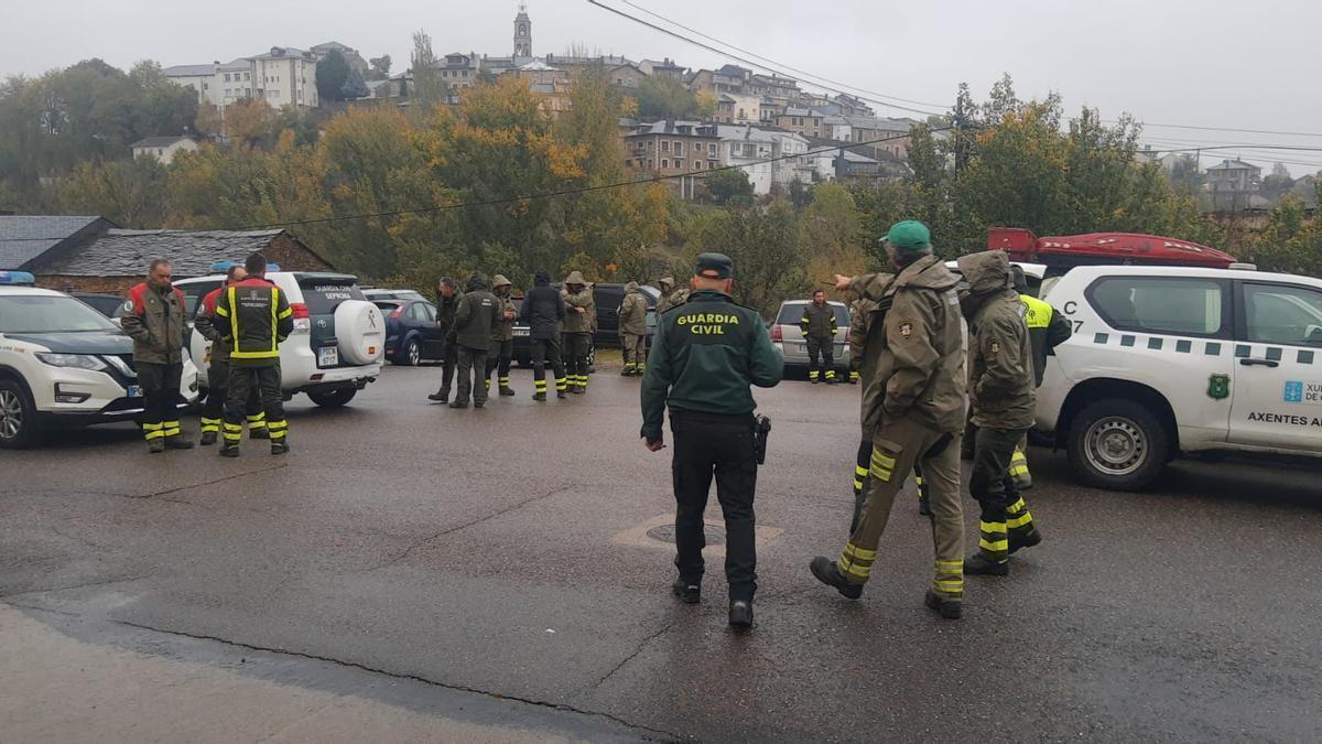 Dispositivo de búsqueda desplegado en Puebla de Sanabria.