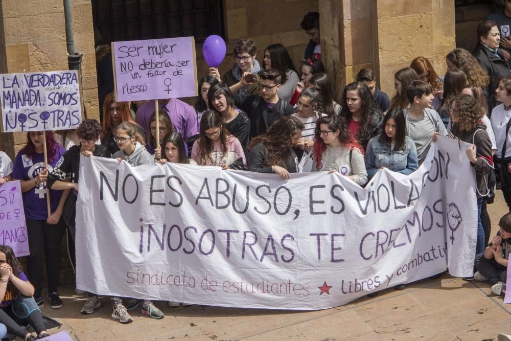 Manifestación en Oviedo.