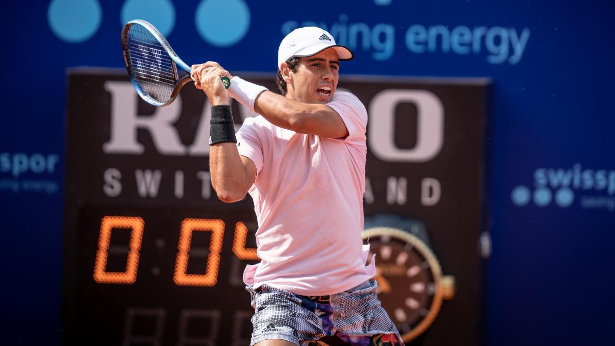 Jaume Munar durante el partido de hoy