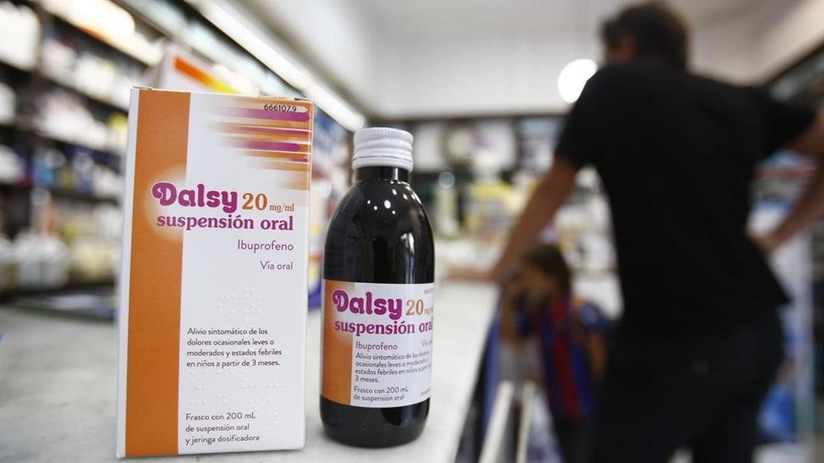 Un envase del medicamento infantil con ibuprofeno Dalsy