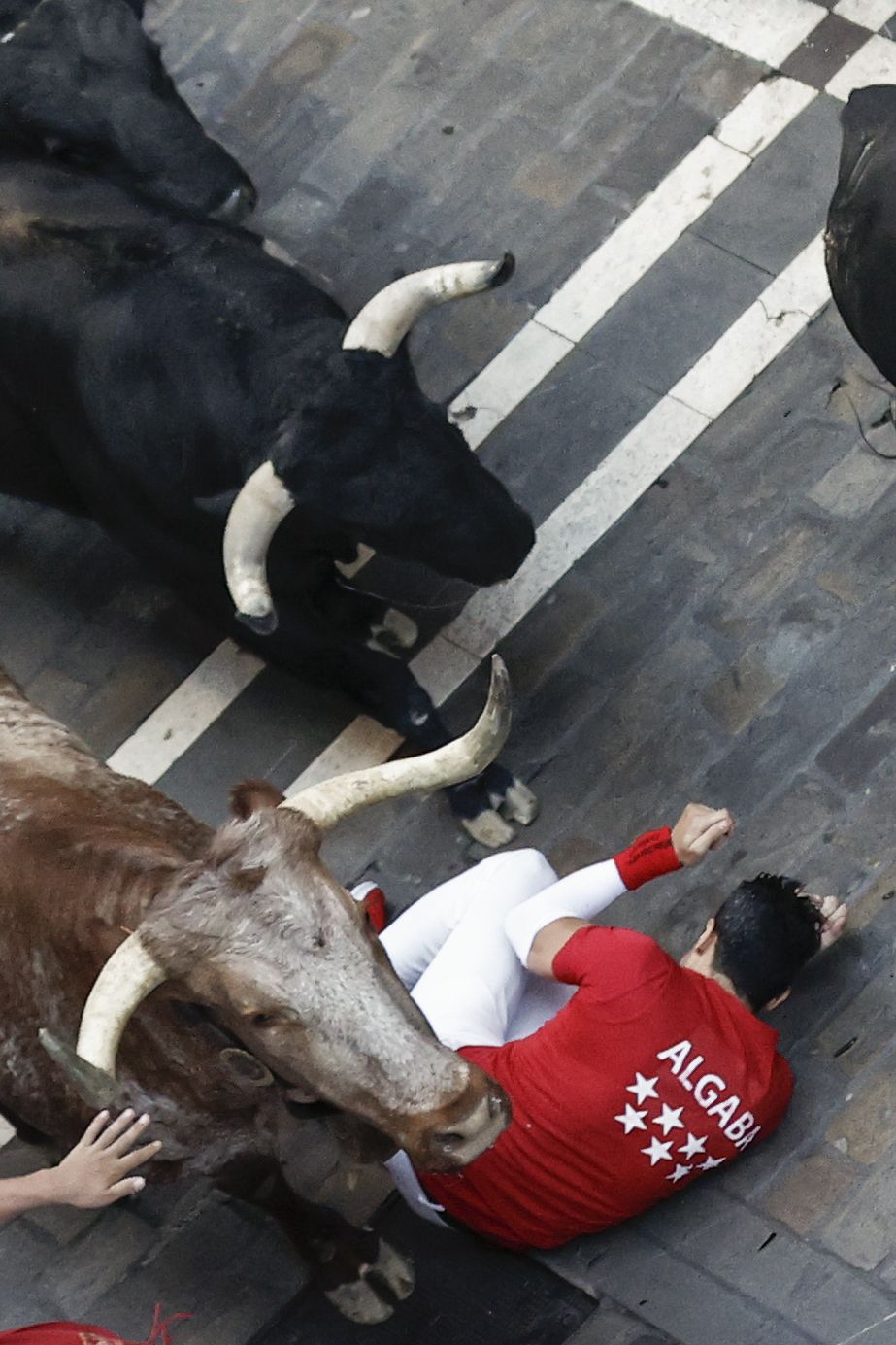 El séptimo encierro de Sanfermines 2022, en imágenes