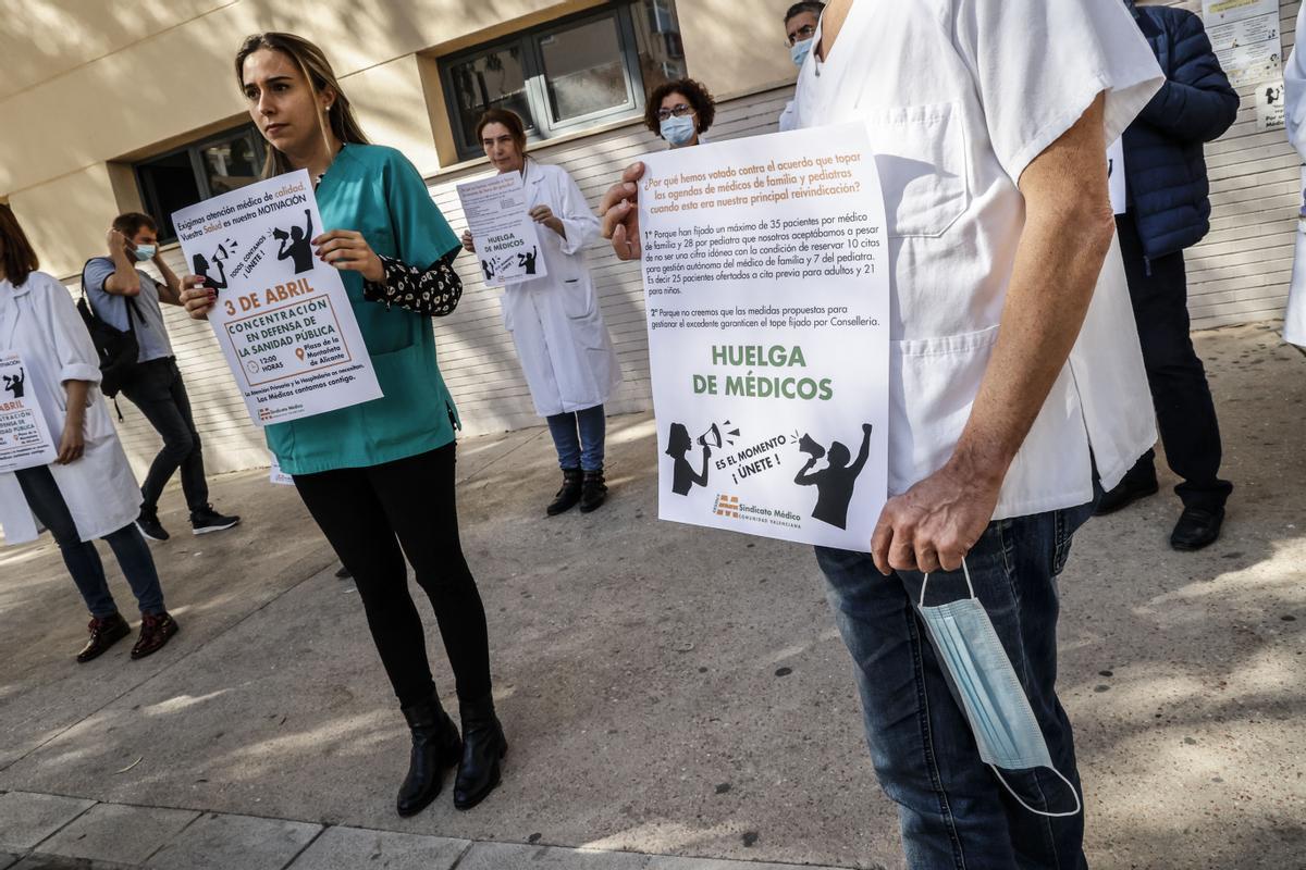 El lunes se celebrará una concentración en la Montañeta paralela a la huelga de médicos