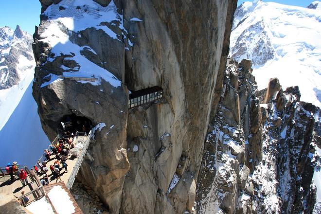 Aiguille du Midi, Los Alpes, Francia