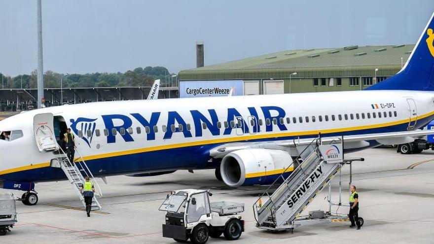 Un avión de Ryanair.