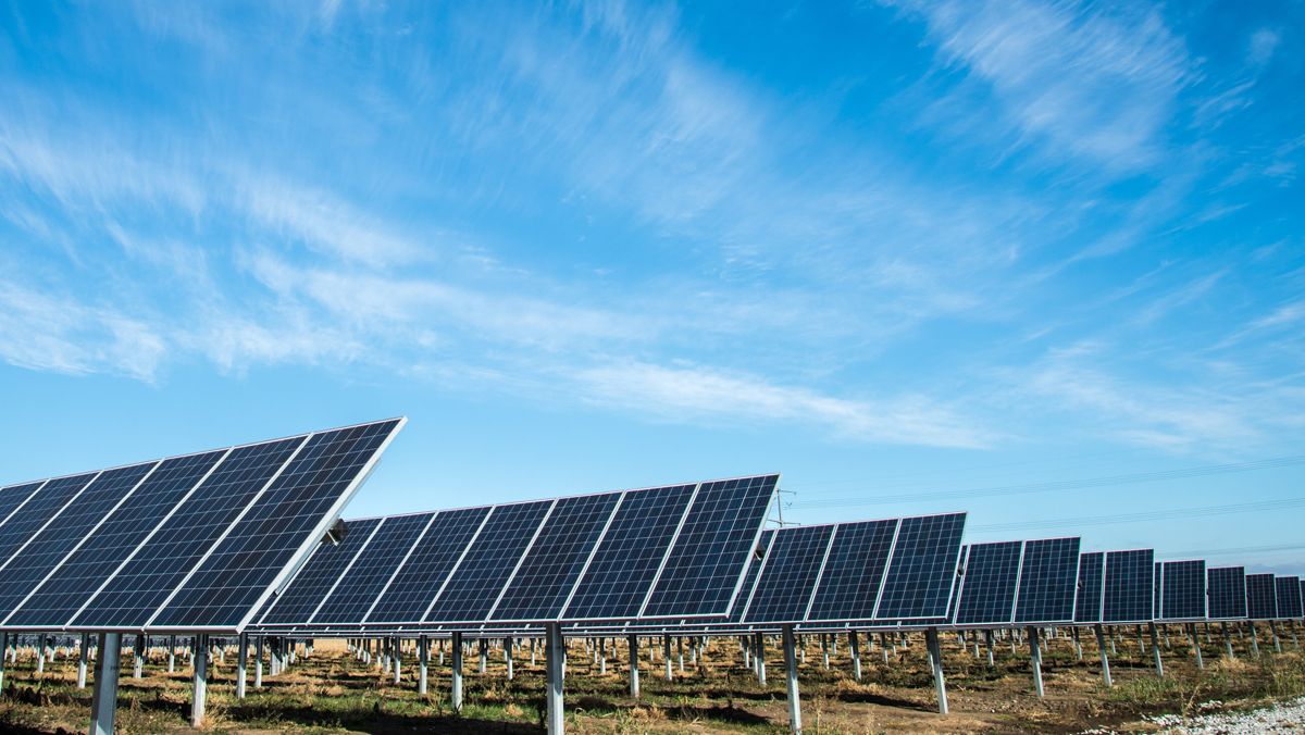 Un parque de placas solares