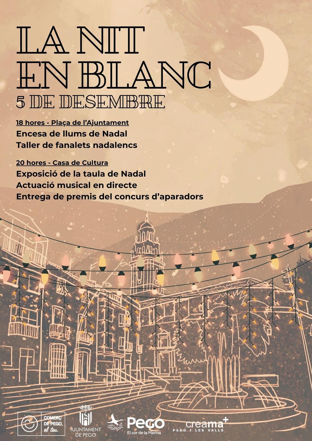 El cartell de la Nit en Blanc