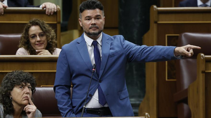 Rufián ve &quot;tocado&quot; a Sánchez y pide al resto de socios &quot;aprovechar&quot; lo que quede de legislatura para &quot;avanzar&quot; en medidas sociales