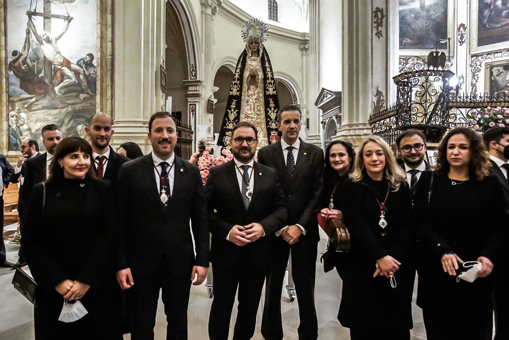 Semana Santa de Lorca 2022: Virgen de la Soledad del Paso Negro, iglesia y procesión