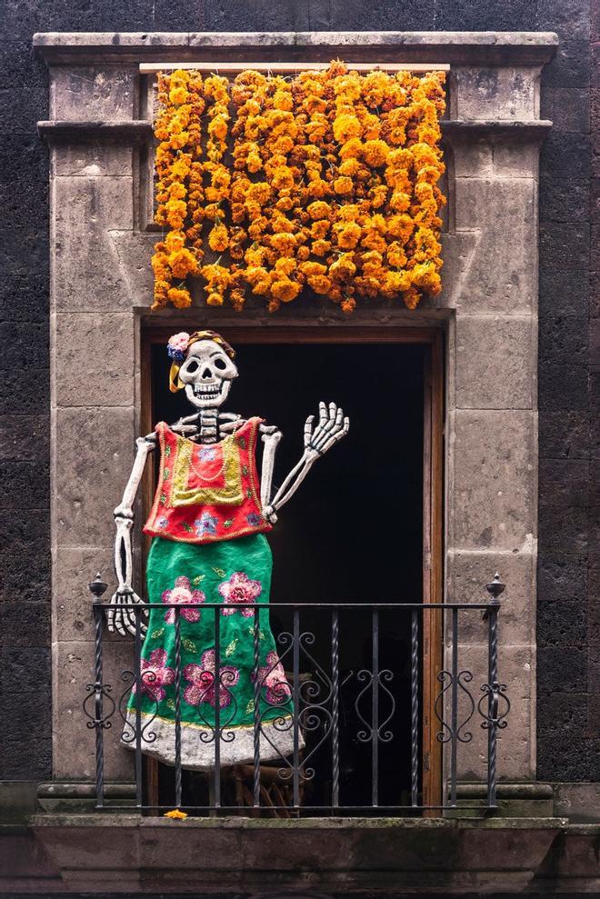 Balcón en día de muertos