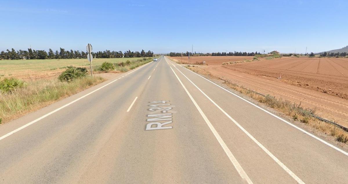 Carretera secundaria en la que se produjo el suceso.