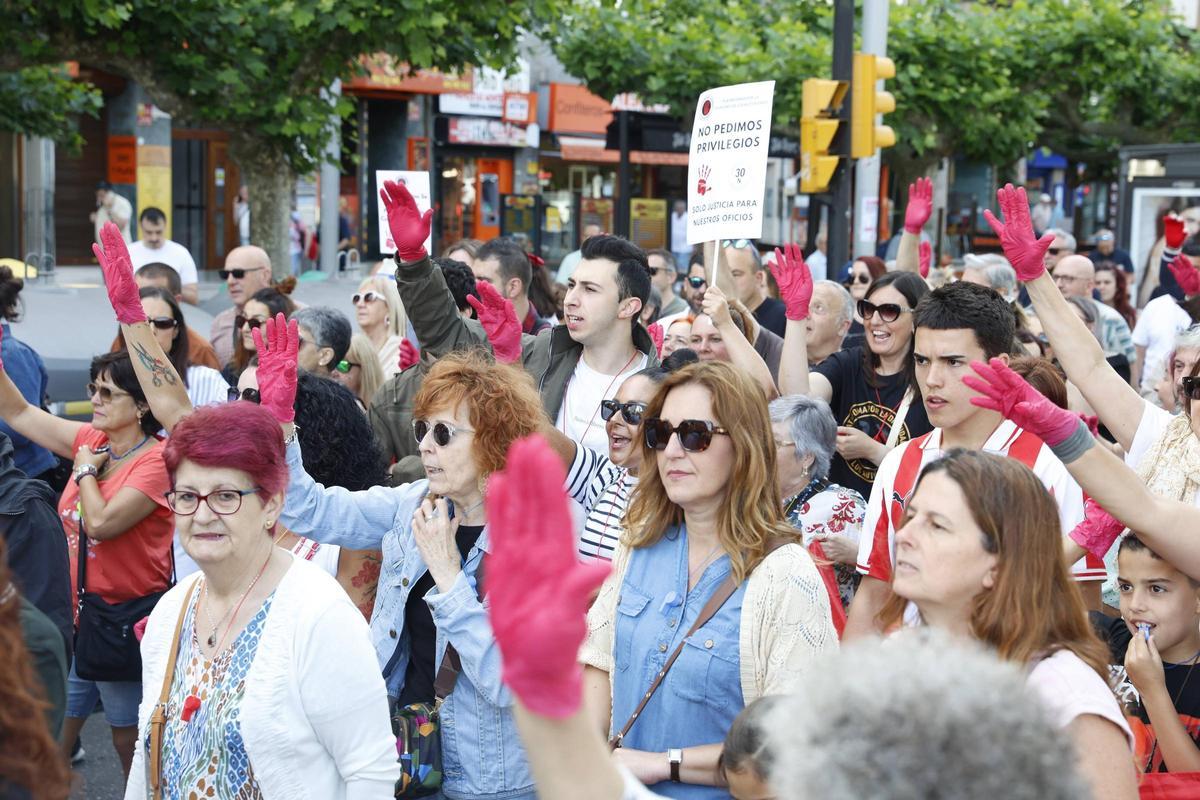 La protesta de los autónomos en Gijón, en imágenes La protesta de los autónomos en Gijón, en imágenes