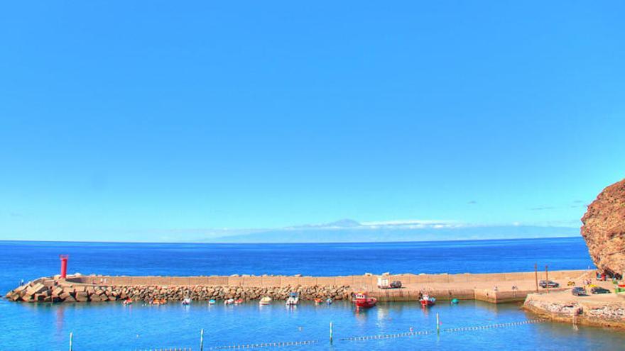 Imagen de un rincón de la costa de La Aldea.