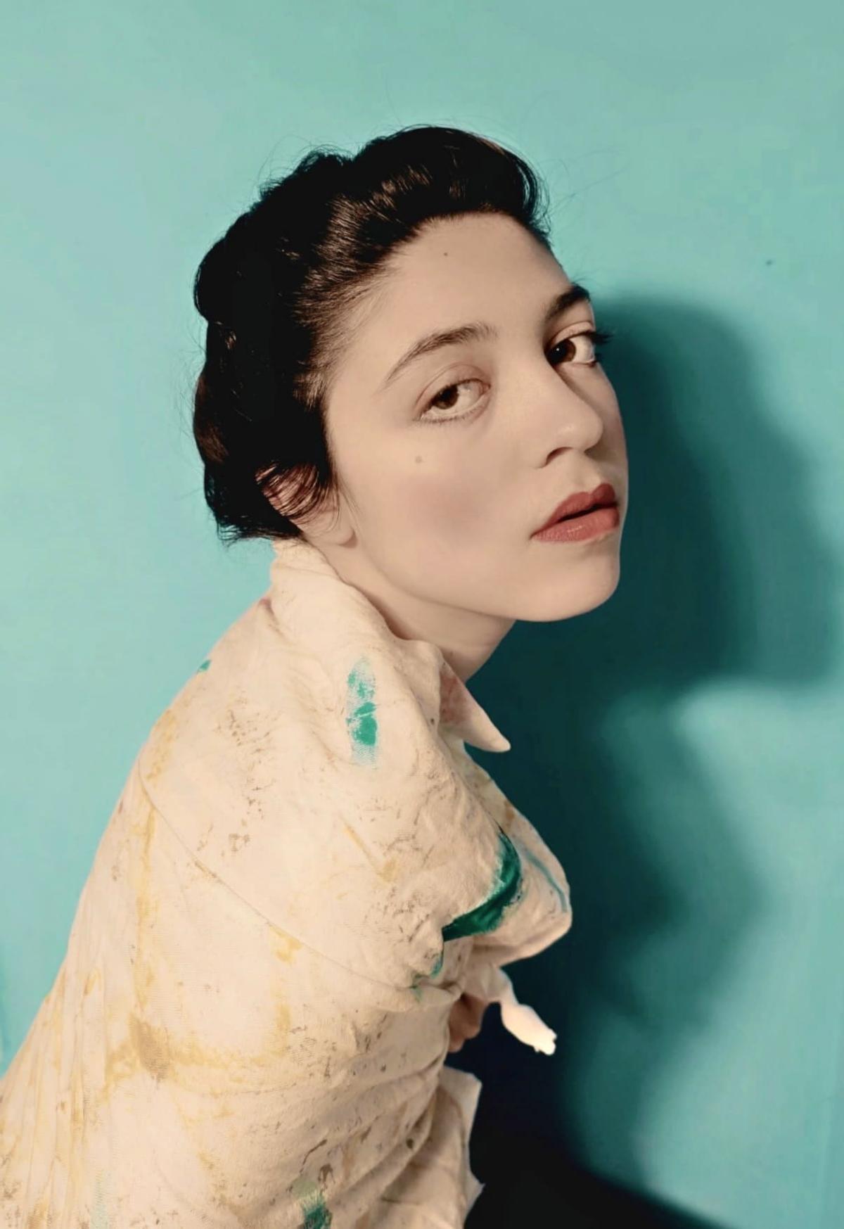 1r PREMI El Corte Inglés. Nayla Marín Pérez. 15 anys. C. Santa Magdalena Sofía. El retrato de una dama, Gustav Klimt