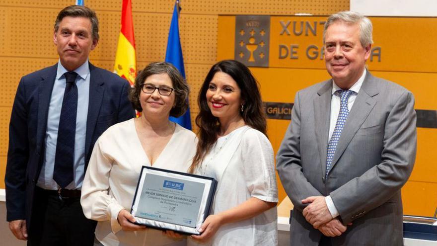 Galardonadas del Servicio de Dermatología pontevedrés. | FdV