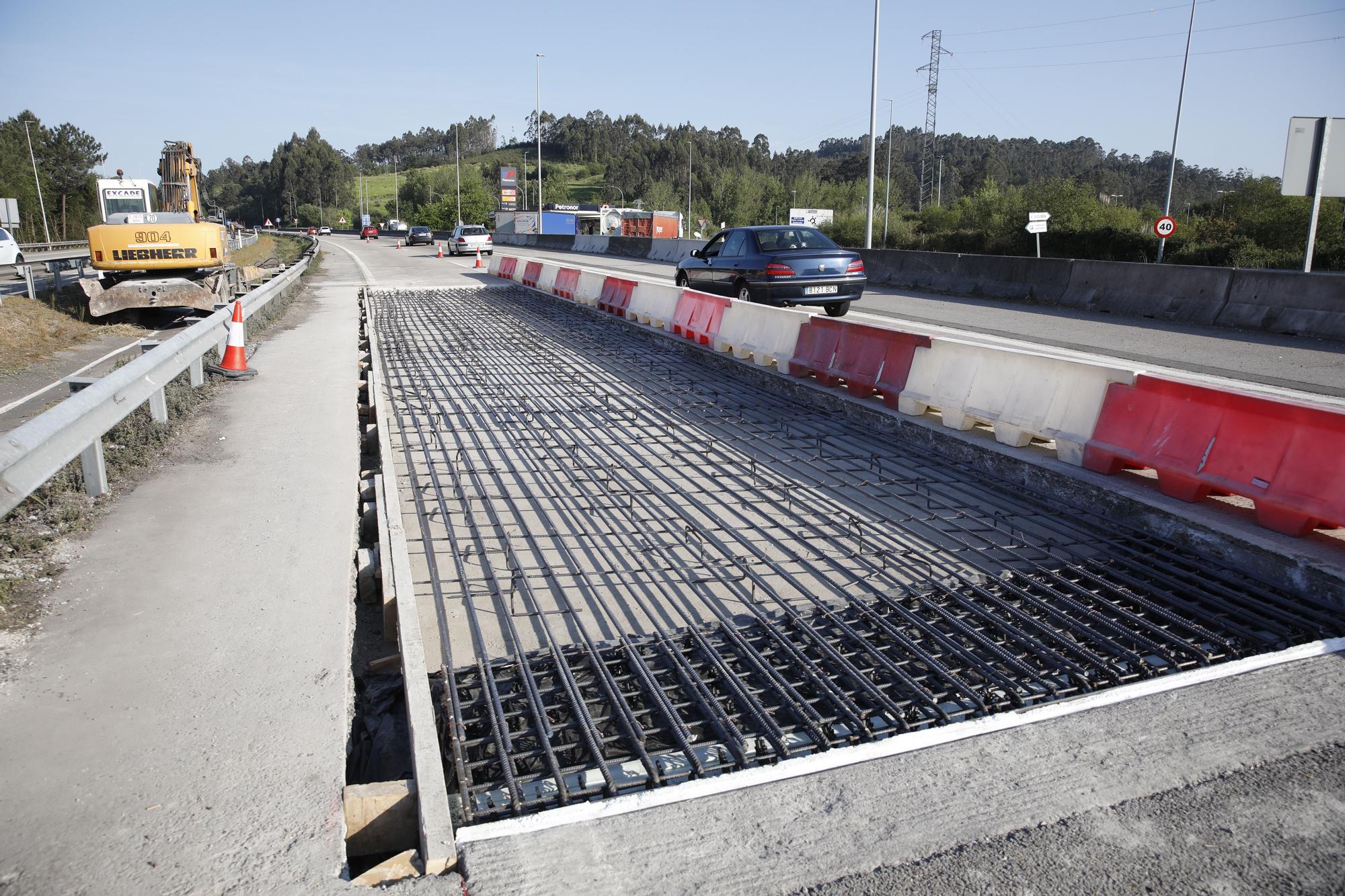 En imágenes: Así fue el atasco en la "Y" por las obras a la altura del Montico