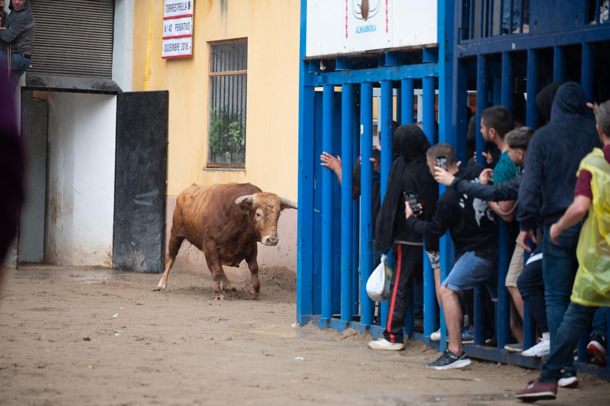 Las fotos de una tarde taurina de Almassora de luto y pasada por agua