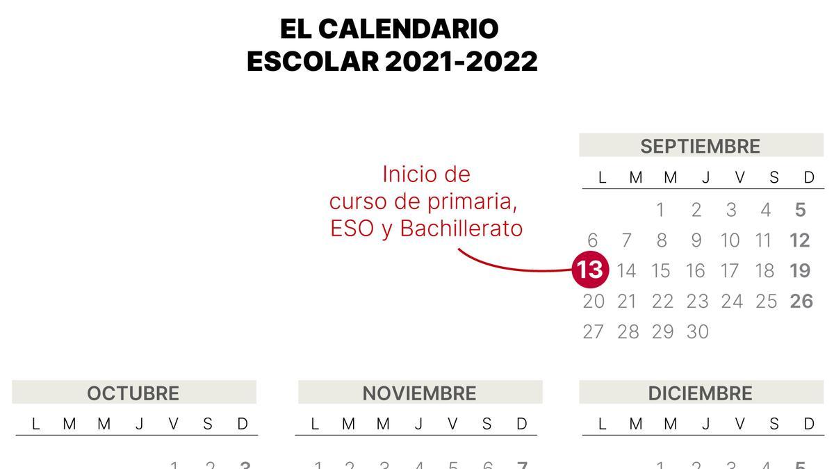 Calendario escolar 2021-2022