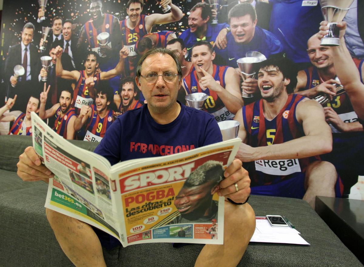 Bové posa para SPORT en el Palau Blaugrana en 2015