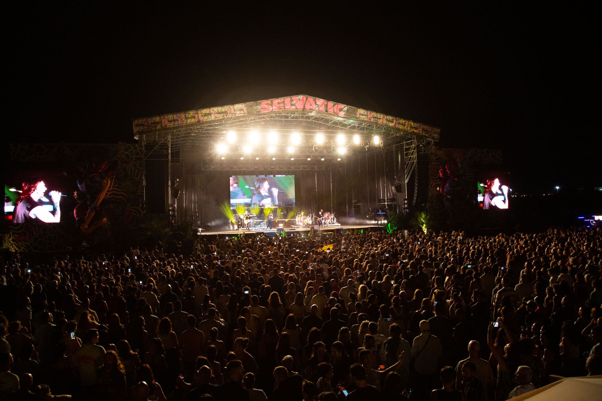 Una imagen del concierto de Juanes en el Selvatic Fest.