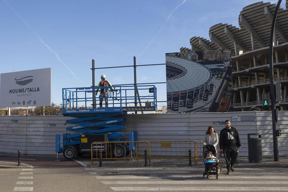 Reinicio de las obras en el nuevo Mestalla.