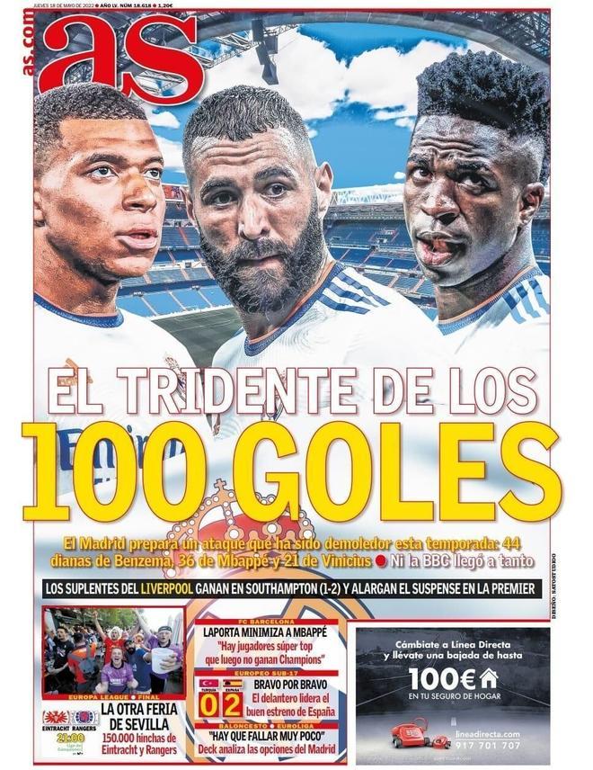 Estas son las portadas de la prensa deportiva de hoy