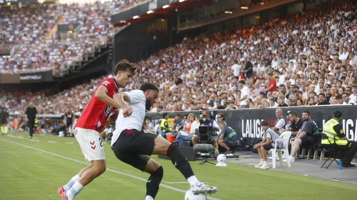 Directo | El Valencia no pasa del 0-0 ante el Celta y Mestalla pita a Corberán