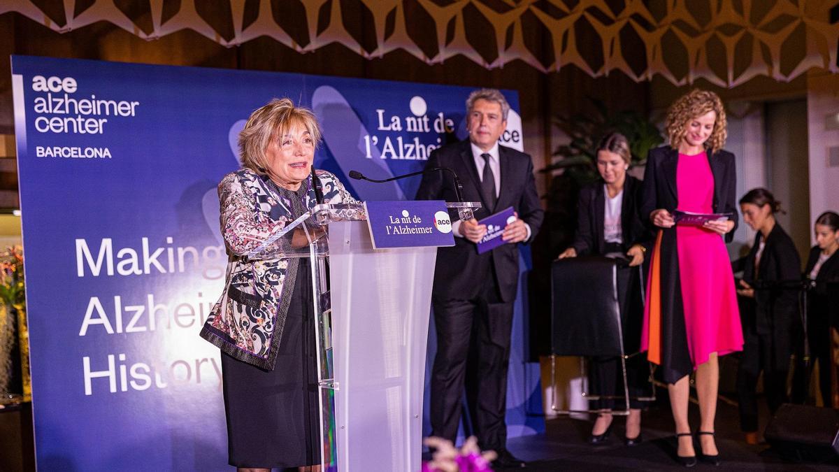 Mercè Boada, directora médica de Ace Alzheimer Center Barcelona, en la gala del martes.