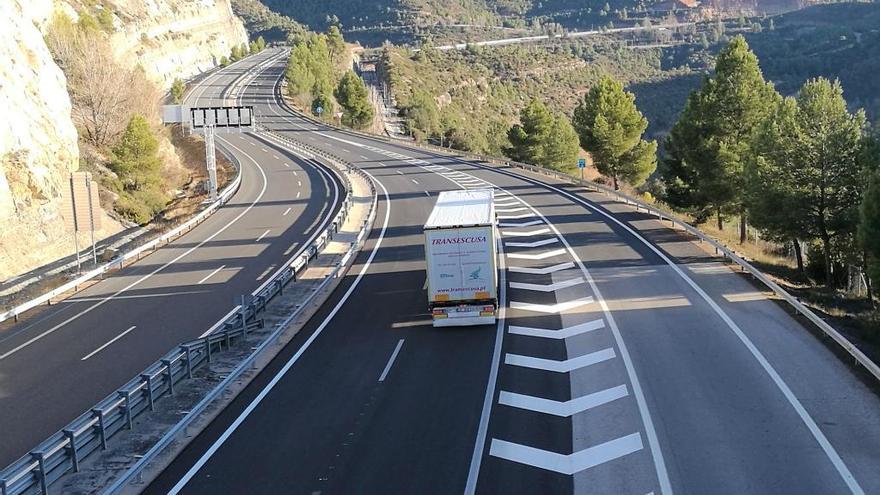 Tram de l&#039;autopista Terrassa-Manresa al pas pel terme municipal de Castellbell