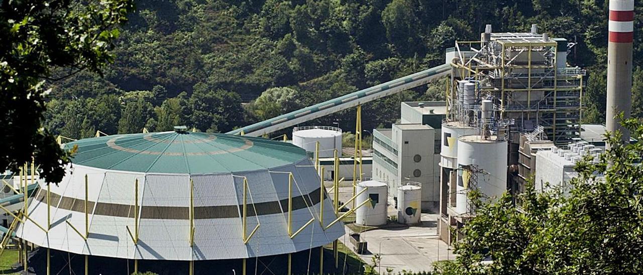 La central térmica de La Pereda, en el concejo de Mieres.