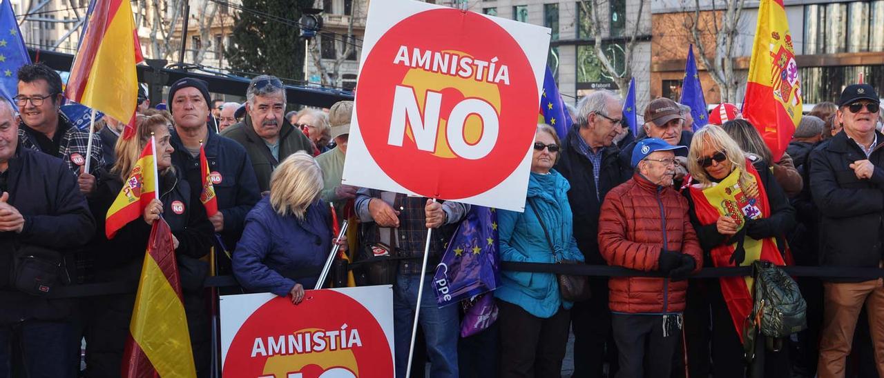 Manifestación del Partido Popular contra la amnistía