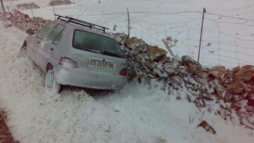 Primeros accidentes por la nieve