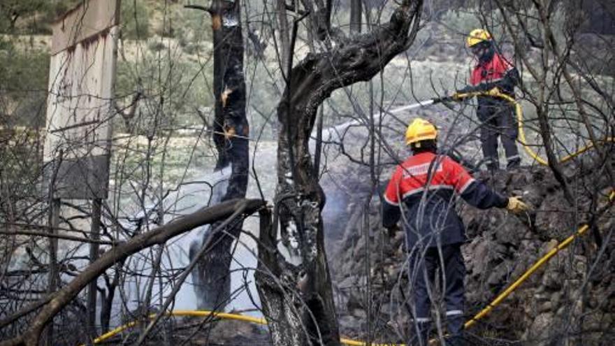 Imagen de archivo de un incendio en L&#039;Orxa.