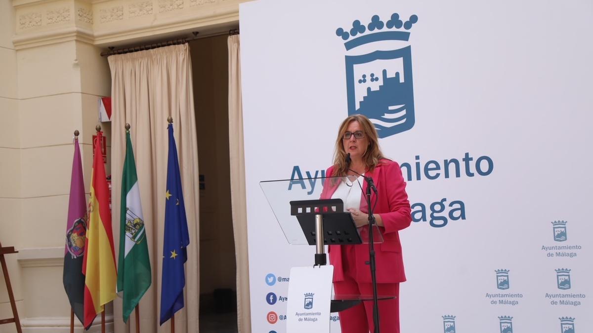 Rosa Sánchez, en rueda de prensa.