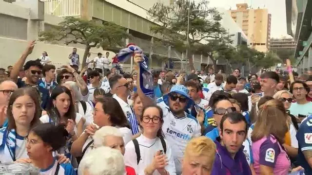 Ambiente previo del CD Tenerife - Arenas