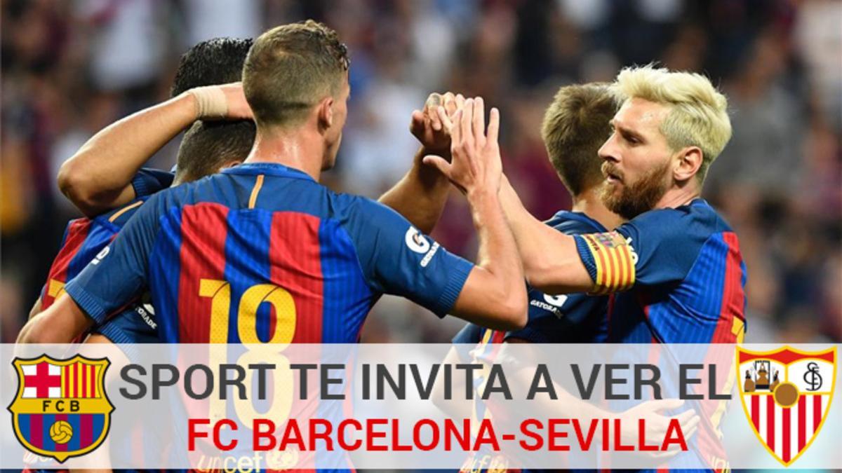 SPORT sortea entre sus lectores una entrada doble para ver en directo el partido de Supercopa entre Barça y Sevilla