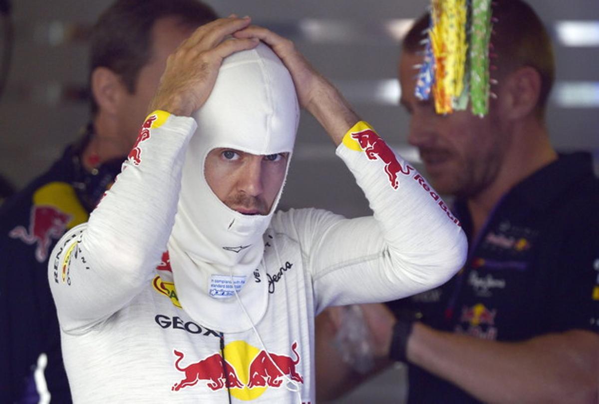 Sebastian Vettel, al circuit de Suzuka, aquest dissabte.