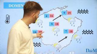 El tiempo del fin de semana en Mallorca con Duncan Wingen | Frío y lluvia especialmente el viernes y el sábado