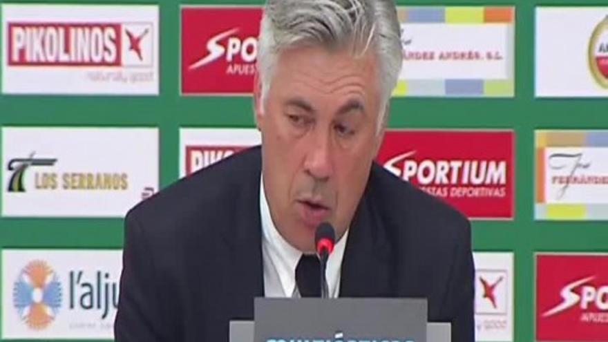 Ancelotti: “Jugando así no vamos a ganar el derbi”