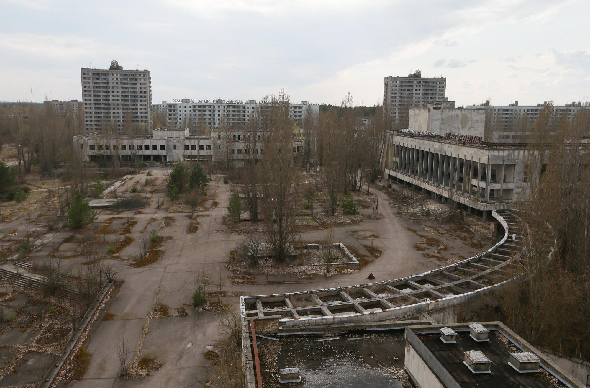 Vista general de la ciudad abandonada de Pripyat, cerca de la central nuclear de Chernóbil (Ucrania).
