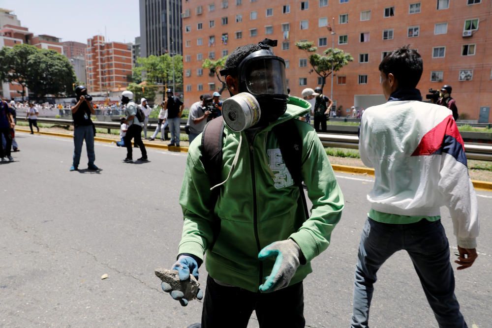 Incidentes en la marcha opositora en Venezuela