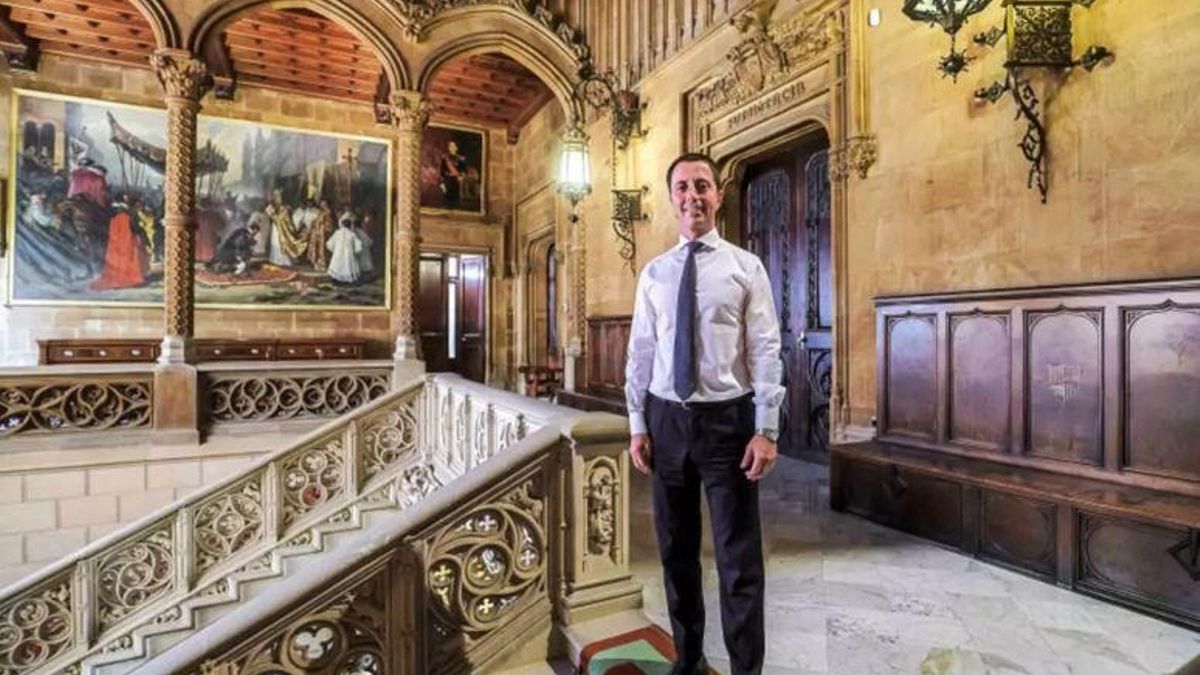 Inselratspräsident Llorenç Galmés in seinem Amtssitz in Palma