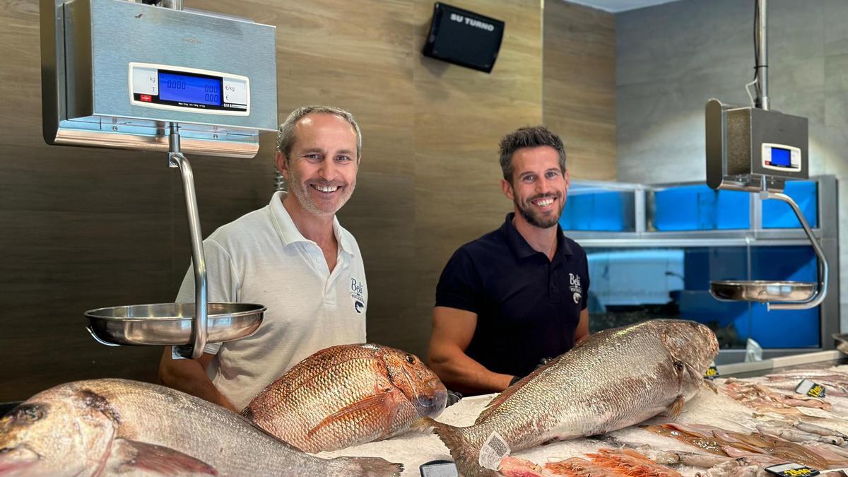 Óscar Sánchez y José María Sánchez, copropietarios de Beli Pescadería.