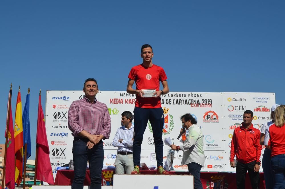 Ganadores de la Media Maratón de Cartagena