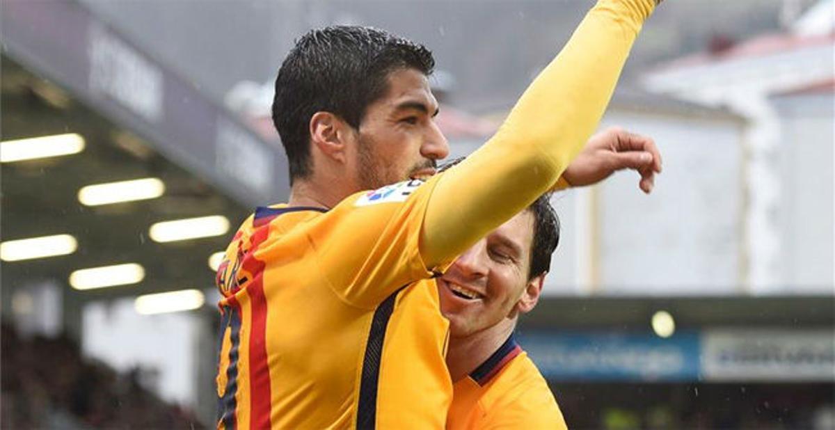 Suárez marcó un golazo ante el Eibar