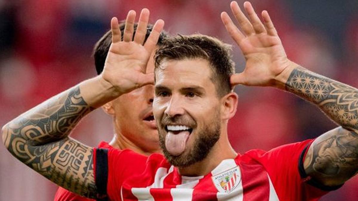Iñigo Martínez, celebrando un gol con el Athletic