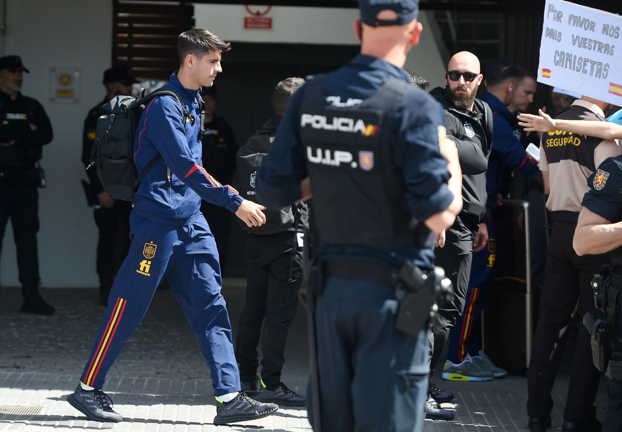 La Selección Española de fútbol llega a Málaga