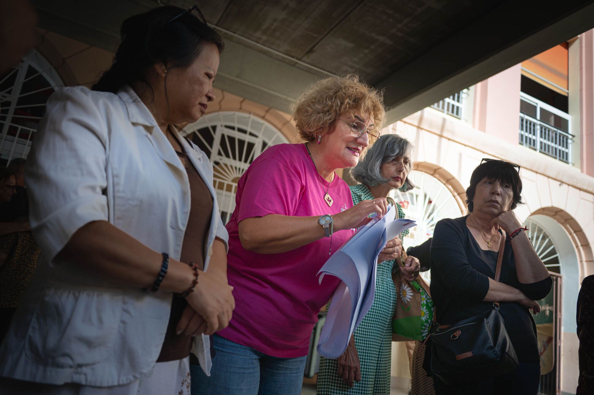 Voluntarios que escoltarán a la Virgen en su visita a Candelaria